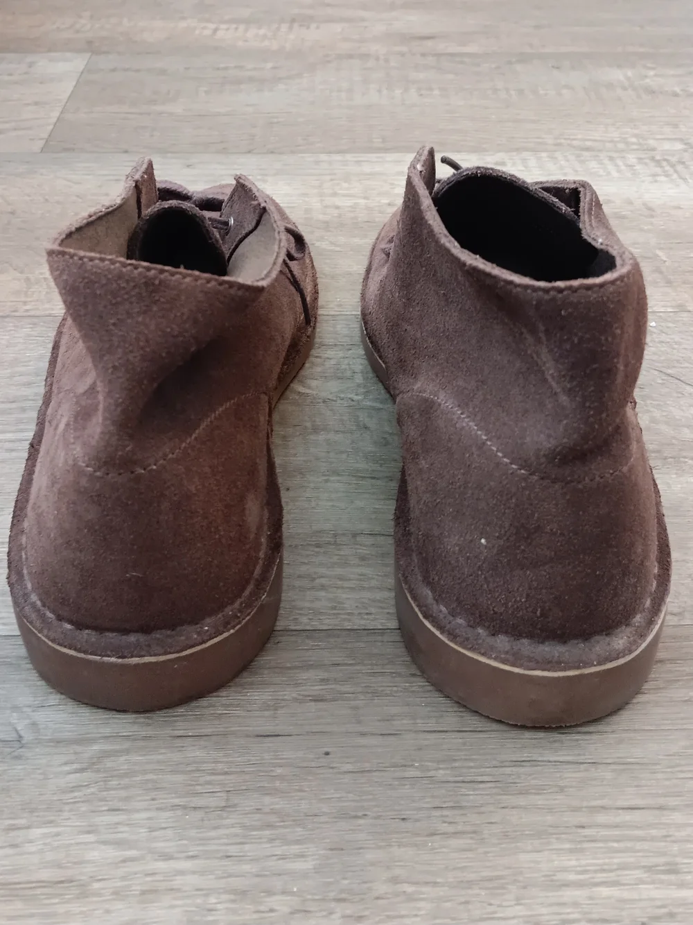 Clarks Bushacre 2 Brown Suede Lace Up Ankle Chukka Boots Men's Size 11